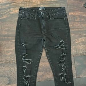 Abercrombie & Fitch ripped black jeans
